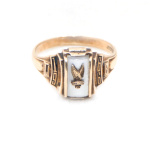 10ct Gold American College Ring 1966