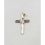 9ct Gold and CZ Cross Pendant