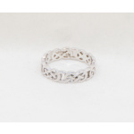 9ct White Gold Celtic Design Ring
