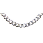 9ct White Gold Curb Link Chain