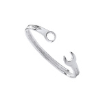Silver Spanner Design Bangle