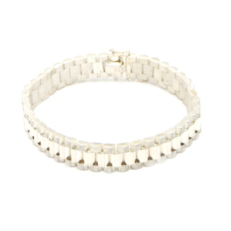 Silver Presidential Style Bracelet