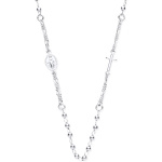 Silver Rosary Beads Chain