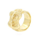 9ct Gold Double Buckle Ring