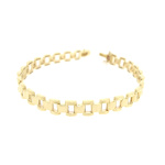 9ct Gold Watch Style Link Bracelet