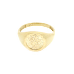 9ct Gold St George and Dragon Coin Ring