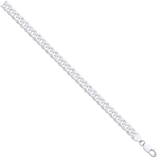 Silver Curb Link Chain