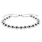 Silver Bead Pull Style Bracelet