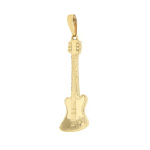 9ct Gold Guitar Design Pendant