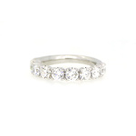 9ct White Gold and Round Brilliant Cut Lab Diamond Eternity Ring