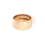 9ct Rose Gold D Shape Profile Wedding Band
