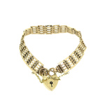 9ct Gold Five Bar Gate Bracelet