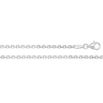 Silver Faceted Belcher Link Chain