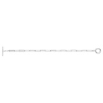 Silver Paper Clip Link Bracelet