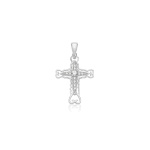 Silver and CZ Cross Pendant