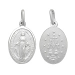 Silver Miraculous Medallion Pendant