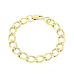 9ct Gold Oval Curb Link Bracelet